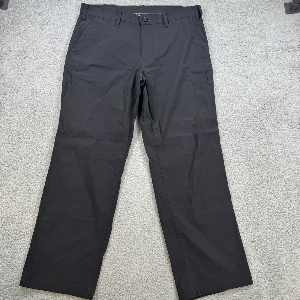 Eddie Bauer Mens 36x30 Black Nylon Spandex Outdoor Adventure Tech Pants